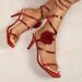 Red Rose Fashion High Heels Cross Buckle Sandals Women's Stylish Clog Shoes Comfortable Breathable PU Upper And Rubber Sole_desvips.com