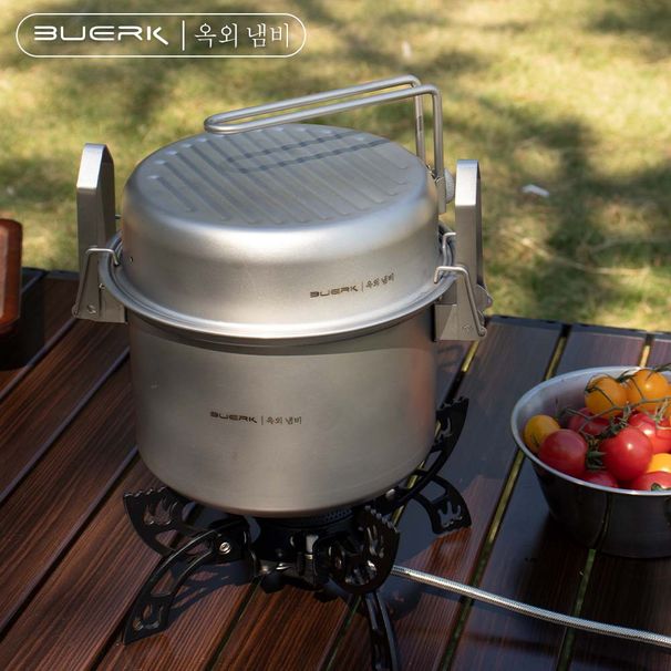 Outdoor Camping Multi Functional Steaming And Frying Pot, Stewed Rice Cooking Tool, 304 Stainless Steel Micro Pressure_desvips.com