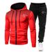 High-Quality Clothing Casual Cardigan Long-Sleeve Hooded Sweatshirt Polka Dot Print Youth Men's Set_desvips.com