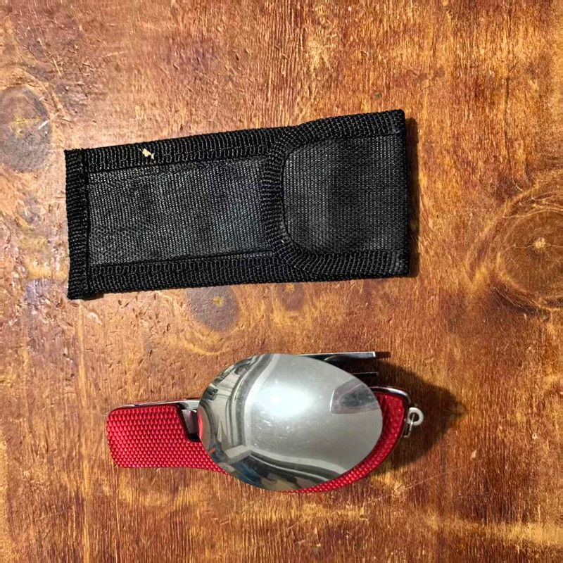 Camping Folding Knife, Fork And Spoon Combination Stainless Steel Cutlery Knife And Fork Multifunctional Knife Disassembly And Assembly Cutlery_desvips.com