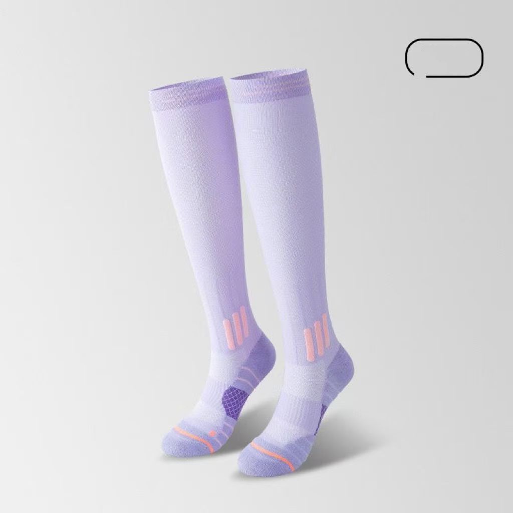 Soccer Socks Sports Functional Calf Socks For Women In Summer Fitness Running Skipping Rope Compression Elastic Pressure Socks Long Tube_desvips.com