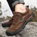 Outdoor Camping Hiking Men Genuine Leather Sports Sneakers Man Travel Casual Shoes Leisure Walking Climbing Mens Foot_desvips.com