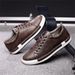 2026 Fashion Sneakers Youth/Men Superfiber Low Top Lace-Up Non-Slip Wear-Resistant Running Shoes 38-48_desvips.com
