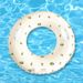 Vintage Olive Green Swim Ring - Thickened Arm Float For Adults (Retro Design Heavy-Duty PVC Non-Slip Grip Max 220lbs)_desvips.com