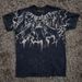 2025 New Short Sleeve Crow Print Vintage T-Shirt Versatile Trendy Crew Neck Top_desvips.com