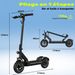 Todimart D6 Electric Scooter, 48V 13Ah 70KM Range, 500W High Power Max Speed 45KM/H For Adult_desvips.com