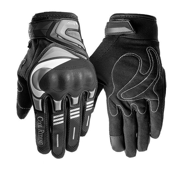Motorcycle Riding Full Finger Touchscreen Gloves For Men, Sports Protection, Fitness, Motorcycle And Electric Vehicle Gloves_desvips.com