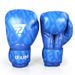 Ceiling Professional Boxing Gloves For Adults & Youth - MMA, Muay Thai, Sparring, Training - PU Leather, Multi-Size (8OZ-16OZ), Black Gold/White/Blue_desvips.com