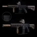 AR Maintenance And Display Stands(AEG)/adaptable To M4 & AR15 Anti-slip Pads Easy To Install Decorative Ornaments Display Props_desvips.com