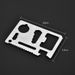 Multi Tools Pocket Outdoor Hiking Camping Edc Tool Multi-function Bottle Opener Credit Card Holder Wallets Emergency Surival Kit_desvips.com