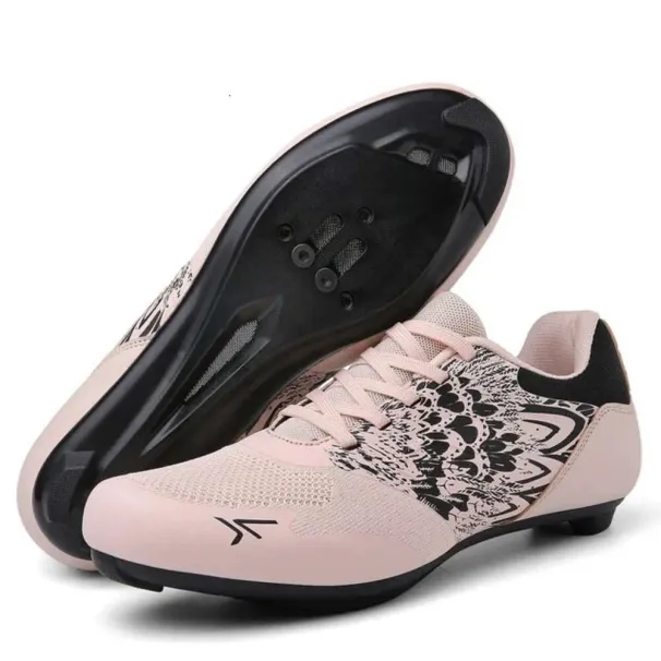 Men's Women's Flat Cycling Shoes, Breathable Non-Lock Road Mountain Bike Shoes For Outdoor Riding_desvips.com