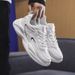 Men's Summer New Breathable Mesh Men's Sports Korean Version Versatile Small White Shoes, Thickness Running Casual Shoes_desvips.com