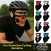 Ice Silk Face Mask Breathable Cycling Neck Warmer Quick Drying Skull Print Bandana For Women Thin Sports Triangular Bandana_desvips.com