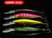 100MM/18.8G Long Tongue Board Minnow Lua Bionic Hard Bait Mandarin Fish 9085_desvips.com