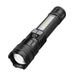 Strong light flashlight typ c rechargeable outdoor lighting flashlight with side light emergency with cob warning side work light_desvips.com