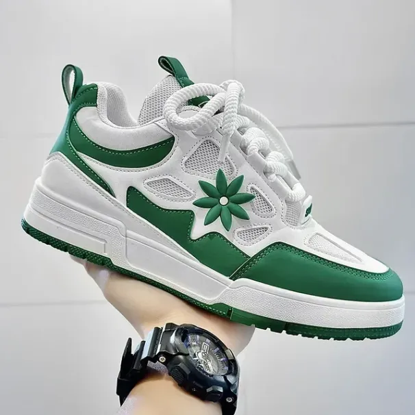 Top Men Casual Fashion Designer Black Outdoor Sport Skateboarding Shoes Male White Trainers Plate-forme Sneakers_desvips.com