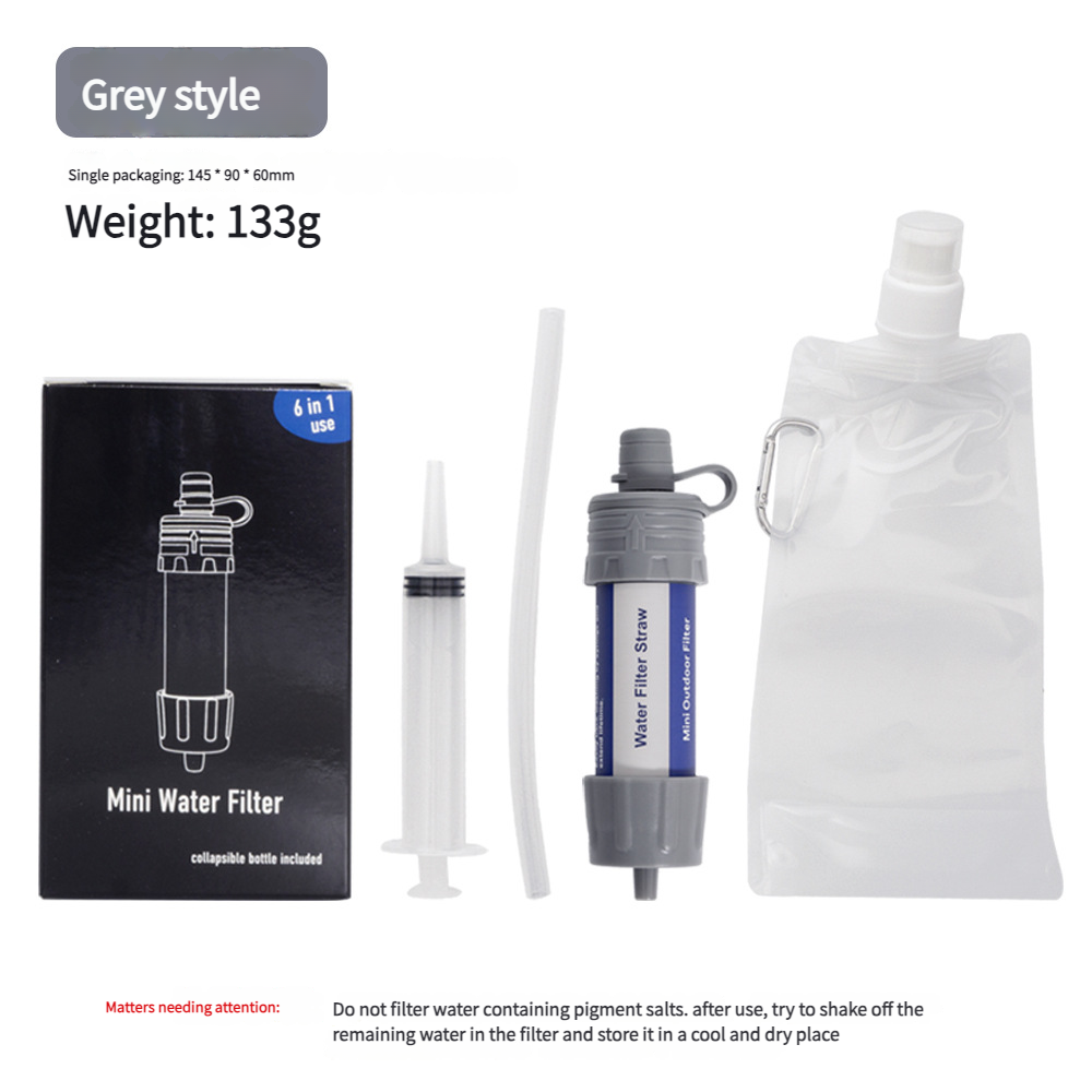 Outdoor Survival Drinking Sewage Filter Portable Emergency Hiking Camping Water Purifier Tube_desvips.com