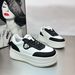 New Thick-Soled Retro Height-Increasing Sports White For Women Casual Versatile Genuine_desvips.com
