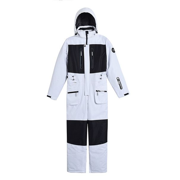 001 New One-Piece For Men Women, Winter Outdoor Windproof, Water-Resistant, Warm Snowboard And Snow Ski Suit_desvips.com