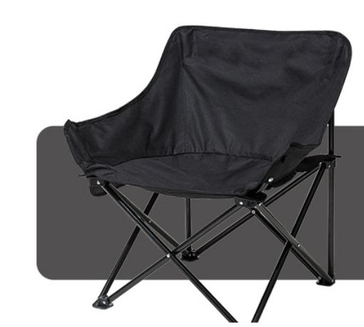 Lightweight Foldable Outdoor Moon Chair, Ergonomic High-Back Design For Camping, Picnics & Home Use_desvips.com