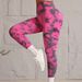 Seamless Women's High Elastic Tie Dye Sports Pants Are Suitable For Everyday Wear And Outdoor Fitness Running._desvips.com
