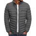 Autumn Winter New Solid Color Jacket Simple And Elegant Men's Cotton Coat_desvips.com