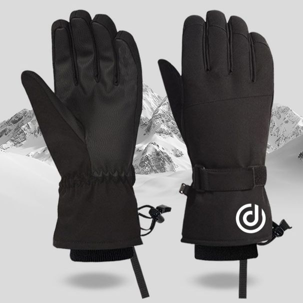 Womn's Wintr Ski Glovs, Flc-Lind And Thicknd, Watrproof, Touchscrn Compatibl, With Anti-Loss Strap,_desvips.com