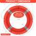 23-Inch Life Preserver Ring With 98.5-foot Water Floating Lifesaving Rope Set, Boat Safety Throw Ring, Swim Foam Buoy For Outdoor Use, Throwable Flota_desvips.com