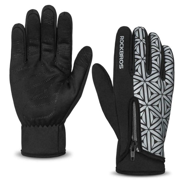 ROCKBROS Winter Gloves for Men and Women, Cycling Thermal, Warm and Touch - screen - enabled Gloves_desvips.com