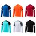 Half-Zip Long Sleeve Football Training Suit Set For Children And Adults, Autumn And Winter Football Jersey, Outdoor Running Sports Casual Wear_desvips.com