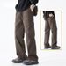 001 Men's Cargo Casual Summer 2025 New Loose Straight Outdoor Sports Trousers Chic Long Pants_desvips.com