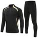 2025 Fall/Winter New Football Jacket Half-Zip Long-Sleeve Football Outfit Set Men's Training And Match Wear_desvips.com