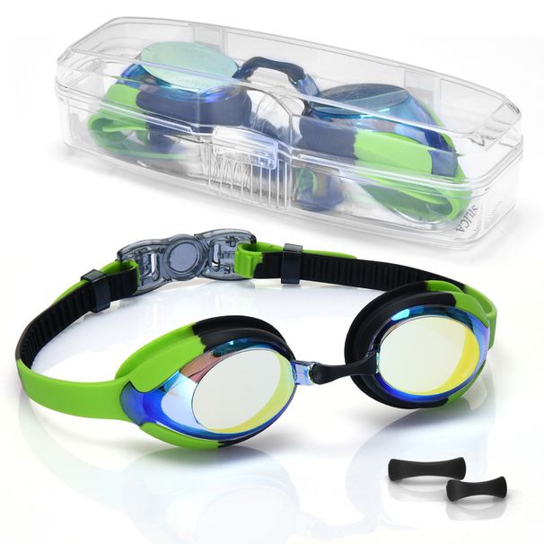 Children's Special Small Frame Swim Anti-Fog Goggles HD Waterproof Electroplated Outdoor Swimming Glasses_desvips.com