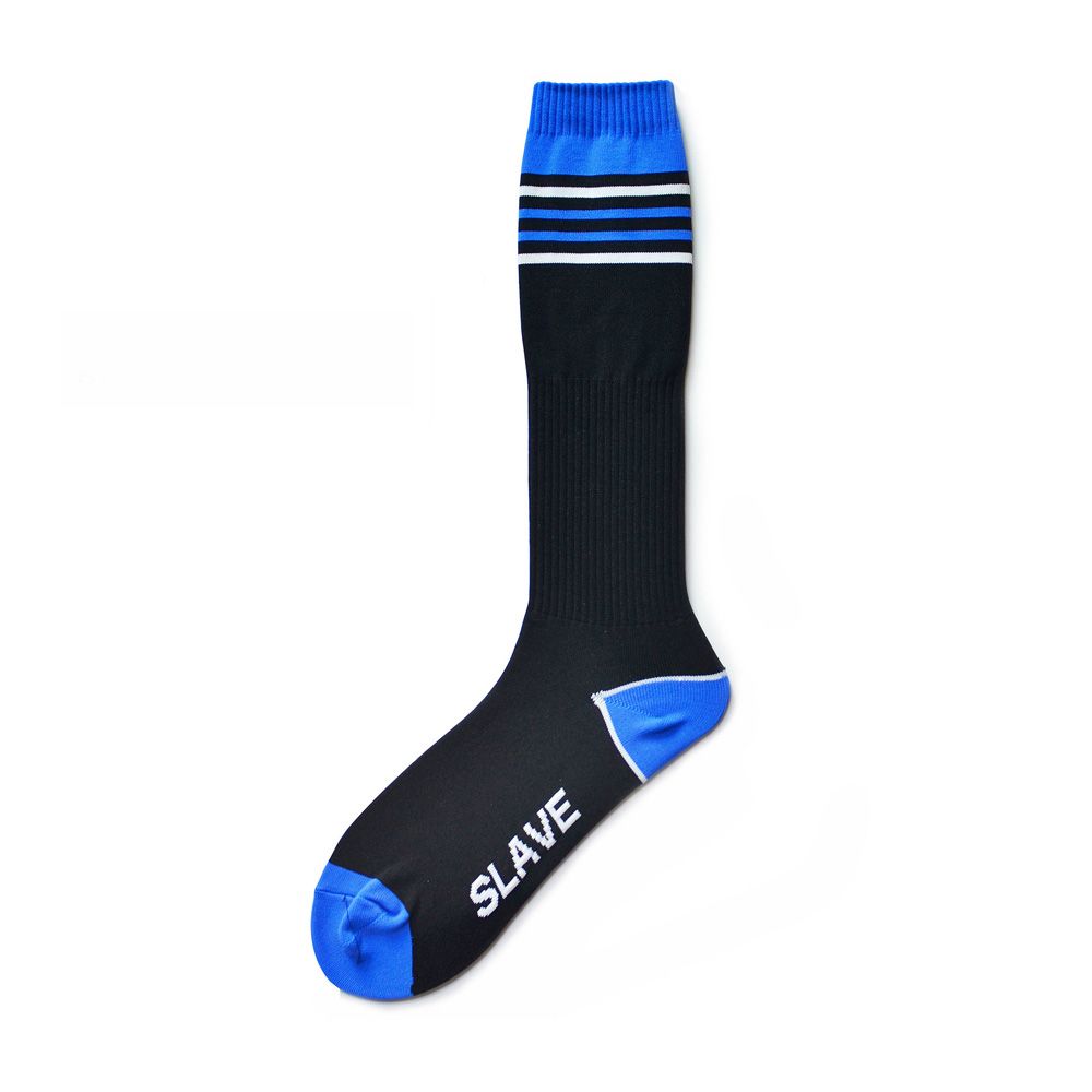 Nylon Striped Tall Football Socks Sport Wear Wicking Black With Trend Base Stockings_desvips.com