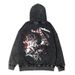 Brand Brave Sword Wind Legend Berserk Men And Women Autumn Loose Retro Washed Old Hooded Zip Sweater Jacket_desvips.com