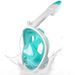 Adult Full-face Snorkeling Mask, Snorkeling Gear With Camera Holder, 180-degree Panoramic Snorkel Set, Anti-fog And Leak-proof_desvips.com