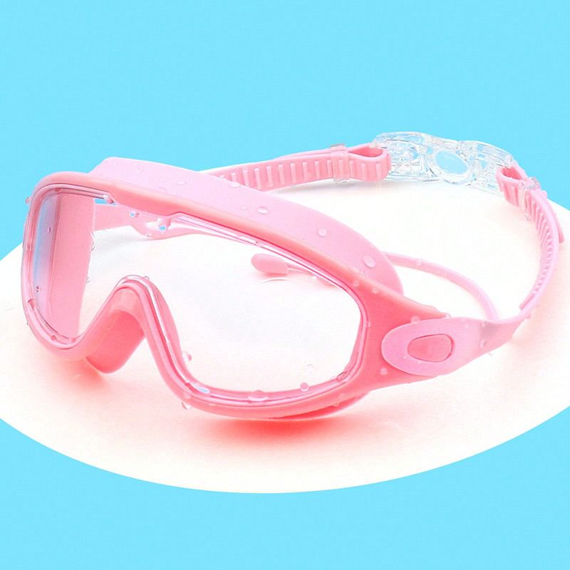 Swimming Goggles Adult HD Waterproof And Anti-fog Electroplating Swimming Goggles Flat Large Frame Swimming Glasses_desvips.com