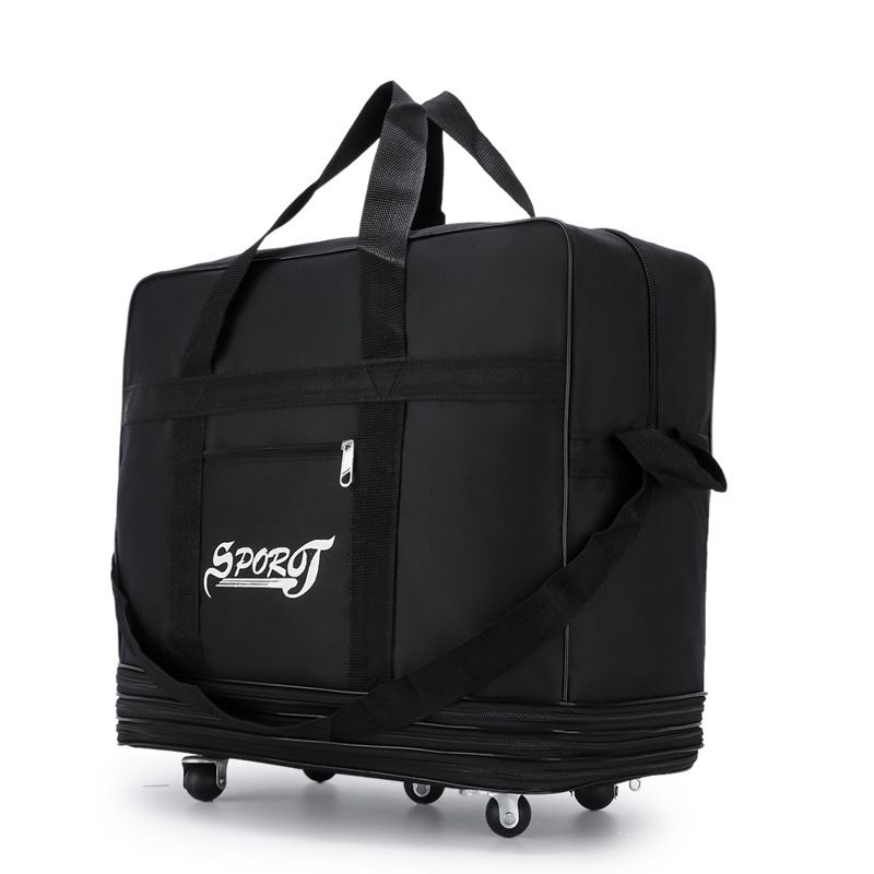 New Air Check in Oxford Luggage Large Capacity Moving Extended Wheeled Backpull Travel Bag_desvips.com