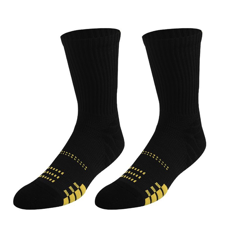 Summer Men's mid Calf Socks Breathable Non-Slip Sweat Wicking Anti-Torsion for Outdoor Sports Basketball_desvips.com