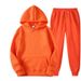 Men's Spring And Autumn Solid Color Hoodie Sweatshirt Trendy Casual Sports Two-Piece Set_desvips.com