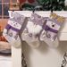 001 New Christmas Decorations Purple Santa Claus Creative Decorative Socks Holiday Gift Bag_desvips.com
