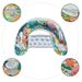 Environmentally Friendly PVC Thickened U Shaped Sequined Flamingo With Cup Holder Inflatable Lounge Chair Portable Adult Water Inflatable Floating Row_desvips.com