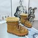 European Style Women's Sheepskin Snow Boots Winter New Flat Non-Slip Warm Casual Versatile Northeast Cotton Shoes_desvips.com