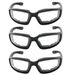3 Paar Fahren Reitbrille Anti-Staub Outdoor Sport Brillen Motorrad Radfahren Sonnenbrille Windbeständig Schutzbrille UV400 Klare Linse_desvips.com