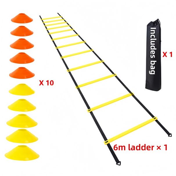 Agility Ladder Set for Children Basketball Speed Training Soccer pace Ladder Equipment for Sports & Outdoor Team Sports_desvips.com