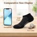 Men's Bamboo Running Athletic Socks Cushioned Moisture Wicking Low Cut Reinforced 8 Pairs_desvips.com