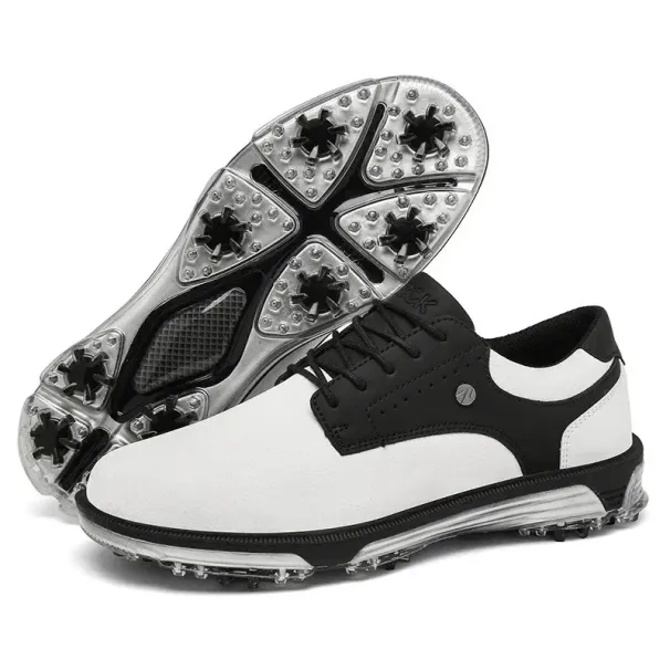 Golfer Sport Man Waterproof Shoes Ankle Golf Sneaker Supplies Golfing Shoes Non Slip Comfortable Walking Shoe Black 240_desvips.com