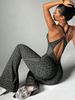 European And American New Leopard Print Cross Beautiful Back Seamless One-piece Yoga Clothes For Women's Fitness Sports And Leisure Wear_desvips.com