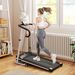 Tapis Roulant Pieghevole Con Inclinazione, Tapis Roulant Elettrico Portatile Con Schermo LCD, Velocità 1-10 Km/h, Ruote, Impugnatura, Per Home, E Ufficio, Nero_desvips.com