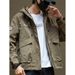 ActiveGo American Style Workwear Jacket For Men, Autumn And Winter Season, Trendy Brand, Casual Large Pocket, Versatile Hooded_desvips.com